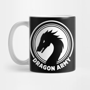 Dragon Army White Logo Mug